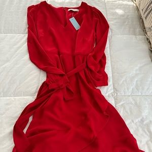 NWT wrap red dress